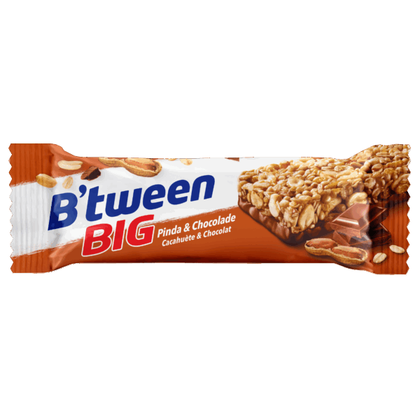 Hero B'tween BIG Mueslireep Pinda Chocolade - PLUS