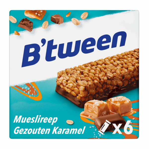 Hero B'tween Mueslireep Gezouten Karamel - PLUS