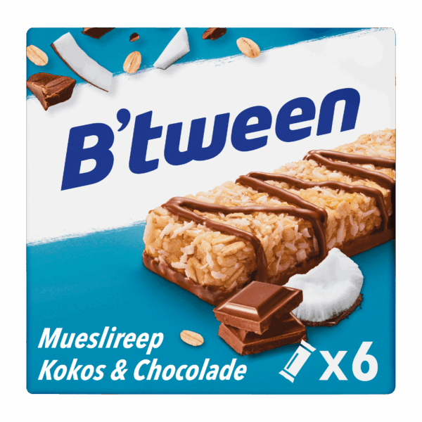 Hero B'tween Mueslireep Kokos Chocolade - PLUS
