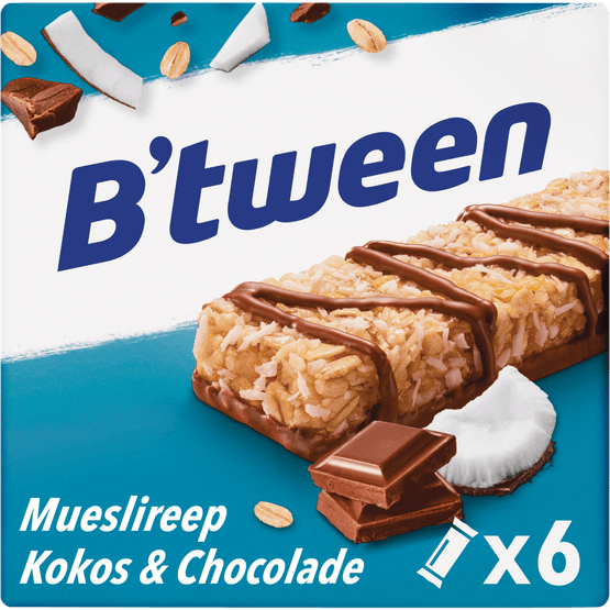 Hero B'tween kokos repen 6 stuks - Dirk