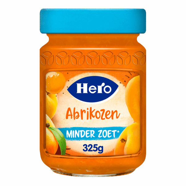 Hero Jam Minder Zoet Abrikozen - PLUS