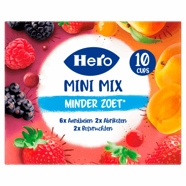 Hero Jam Minder Zoet Variatie Cups 10x20g - PLUS