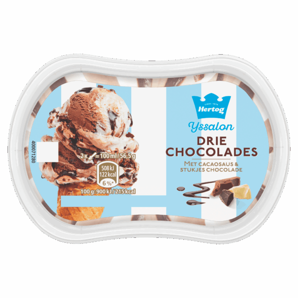 Hertog IJssalon mini drie chocolades - PLUS