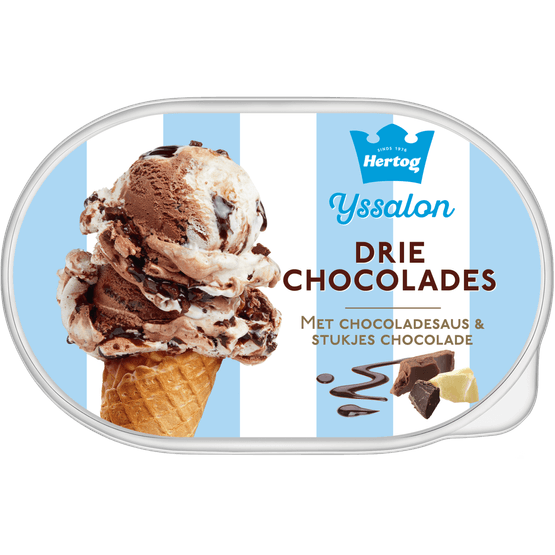 Hertog Ijs drie chocolades - Dirk