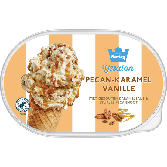 Hertog Ijs pecan karamel vanille - Dirk