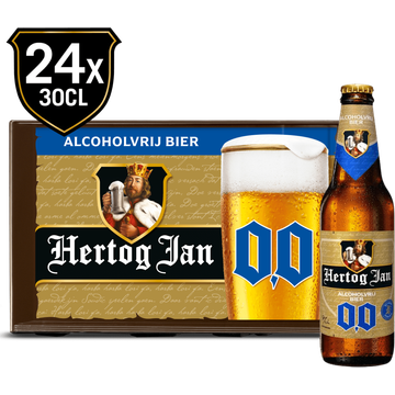 Hertog Jan 0.0% Alcoholvrij Bier - Krat - 24 x 300ML - JUMBO