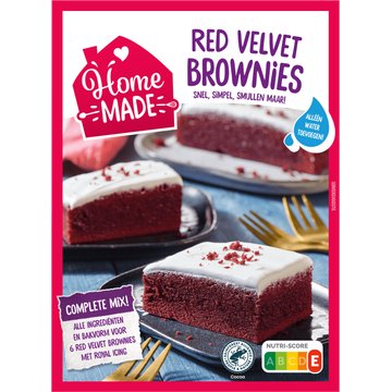 HomeMade Complete Mix voor Red Velvet Brownies - JUMBO