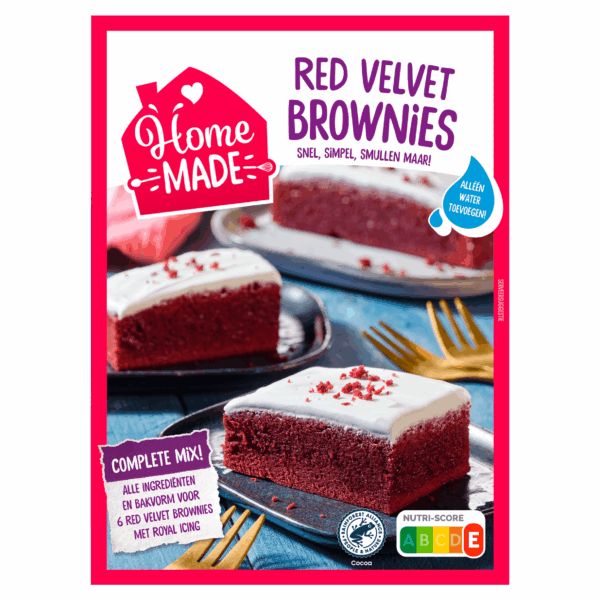 Homemade Red Velvet Brownies Mix - PLUS