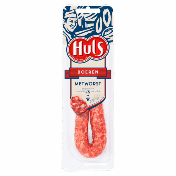 Huls Boerenmetworst 1stuk - PLUS