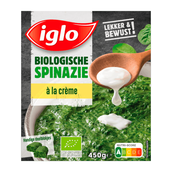 Iglo Biologische Spinazie à la Crème - PLUS