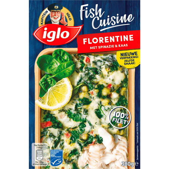 Iglo Fish cuisine florentine spinazie en kaas - Dirk