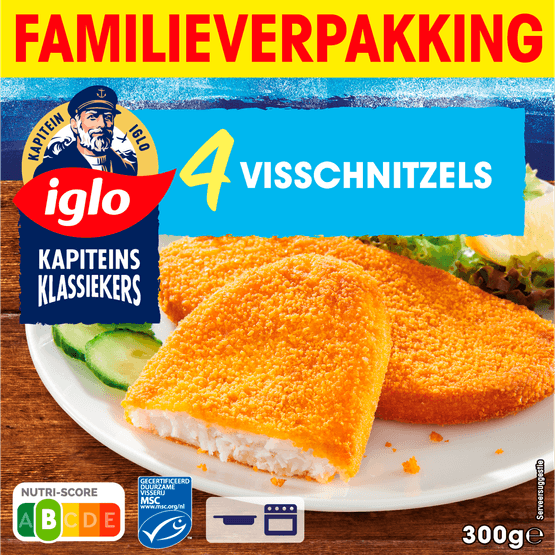 Iglo Kapiteins Klassiekers Visschnitzels - Dirk