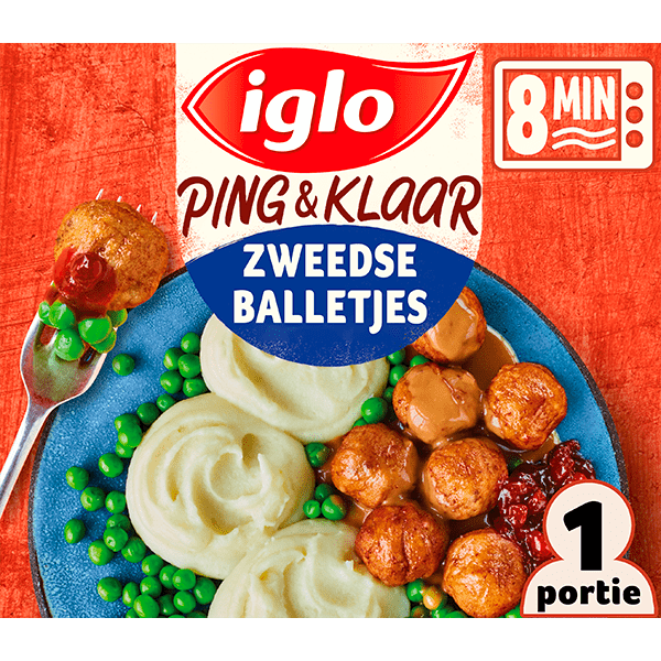 Iglo Ping & Klaar Zweedse balletjes & puree - PLUS