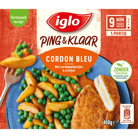 Iglo Ping en klaar cordon bleu - Dirk