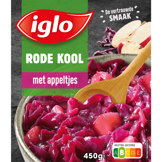 Iglo Rode kool met appel deelblokjes - Dirk