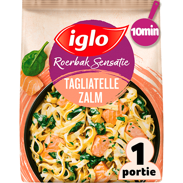 Iglo Roerbaksensatie Tagliatelle met zalm - PLUS