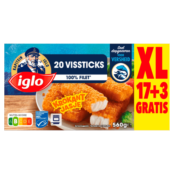 Iglo Vissticks 20 stuks - PLUS