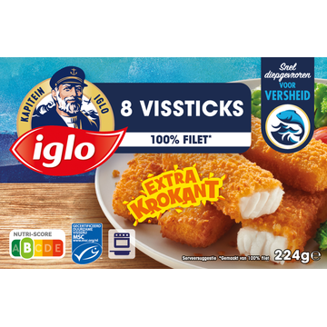 Iglo Vissticks 8 stuks - JUMBO