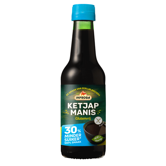 Inproba Ketjap manis 30% minder suiker - Dirk