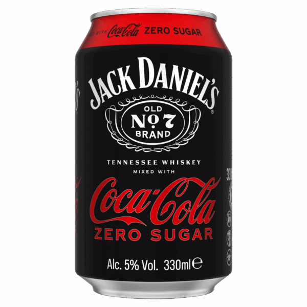 Jack Daniels Whiskey Cola Zero - PLUS