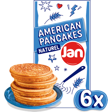 Jan American Style Pancakes Naturel 6 Stuks - JUMBO