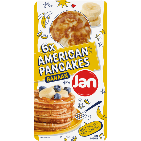 Jan American pancake banaan 6st. - Dirk