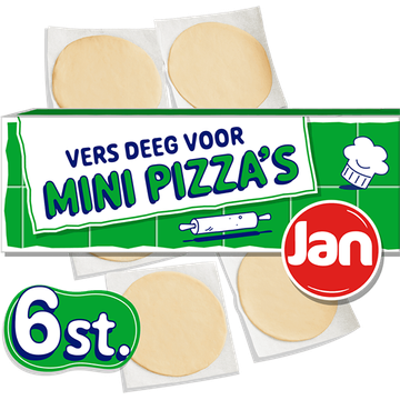 Jan Mini Pizzadeeg 6 Stuks - JUMBO