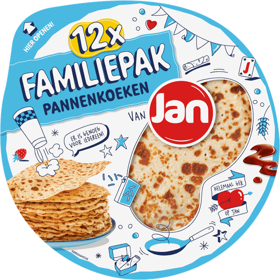 Jan Pannenkoeken familiepak 12 stuks - Dirk