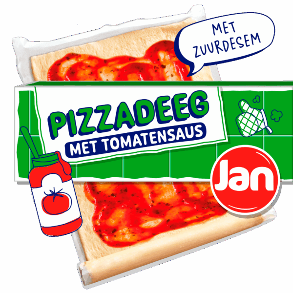 Jan Pizzadeeg Zuurdesem met Tomatensaus - PLUS
