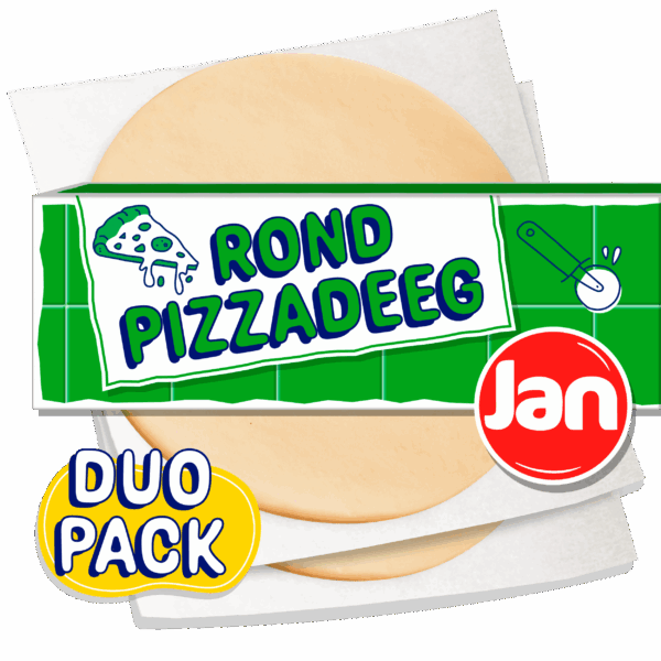 Jan Rond & dun pizzadeeg duoverpakking - PLUS