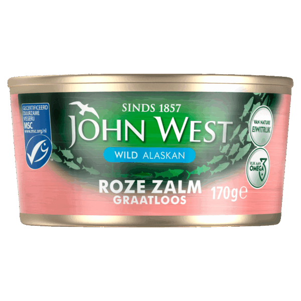 John West Roze zalm zonder vel en graat MSC - PLUS