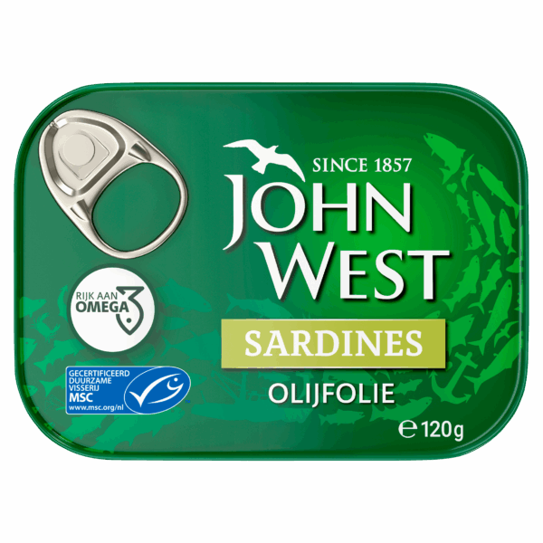 John West Sardines in olijfolie MSC - PLUS