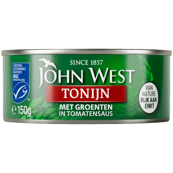 John West Tonijnstukken met groente - PLUS