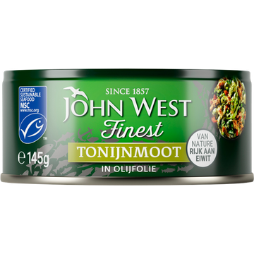 John West tonijnmoot in olijfolie MSC 145 gram - JUMBO