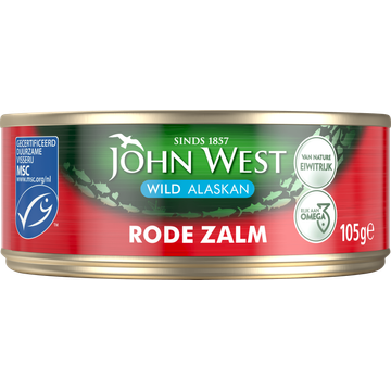John West wilde rode zalm MSC 105 gram - JUMBO