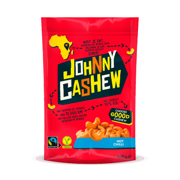 Johnny Cashew Hot Chili 100g - PLUS