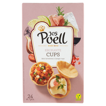 Jos Poell Krokante Cups 24 Stuks - JUMBO