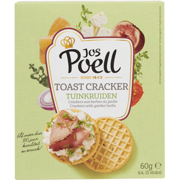 Jos Poell Toast Cracker Tuinkruiden - JUMBO