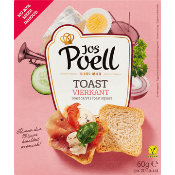 Jos Poell Toast Vierkant - JUMBO
