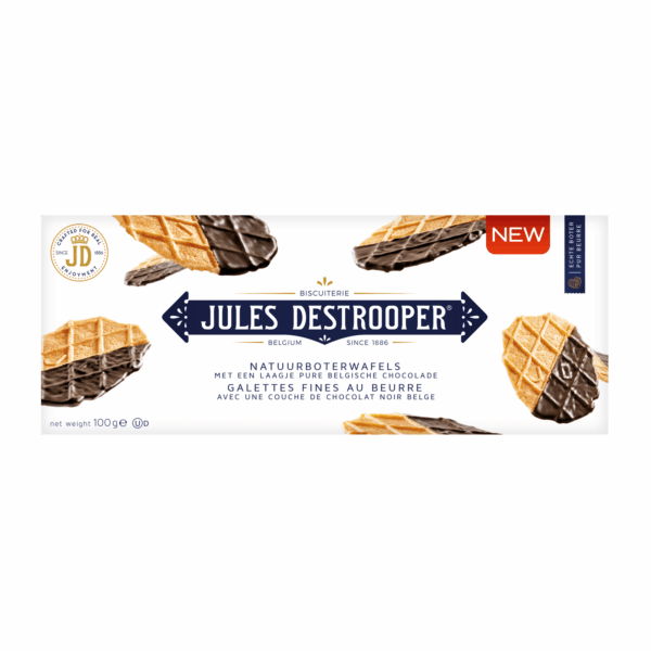Jules Destrooper Natuurboterwafels Belgische Chocolade - PLUS