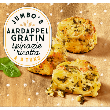 Jumbo Aardappel Gratin Spinazie Ricotta 4 Stuks - JUMBO