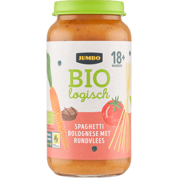Jumbo Babyvoeding Biologisch Spaghetti Bolognese met Rundvlees 18+ Maanden - JUMBO