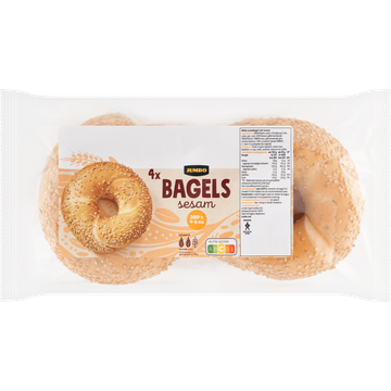 Jumbo Bagel Sesam 4 Stuks - JUMBO