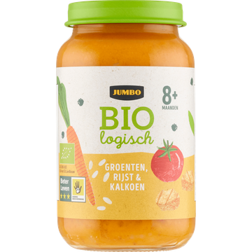 Jumbo Biologisch Babyvoeding Groenten Rijst & Kalkoen 8+ Maanden - JUMBO
