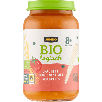Jumbo Biologisch Babyvoeding Spaghetti Bolognese met Rundvlees 8+ Maanden - JUMBO