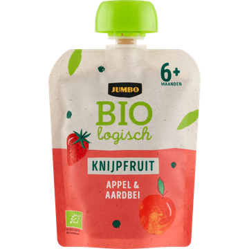 Jumbo Biologisch Knijpfruit Appel & Aardbei 6+ Maanden - JUMBO