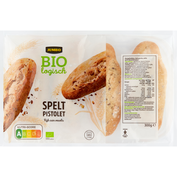 Jumbo Biologisch - Spelt Pistolet - 4 Stuks - JUMBO