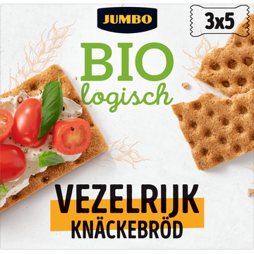 Jumbo Biologisch Vezelrijk Knäckebrod 3 x 5 Stuks - JUMBO