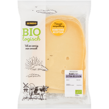 Jumbo Biologische Kaas Extra Belegen 50+ Plakken - JUMBO