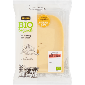 Jumbo Biologische Kaas Jong Belegen 50+ Plakken - JUMBO